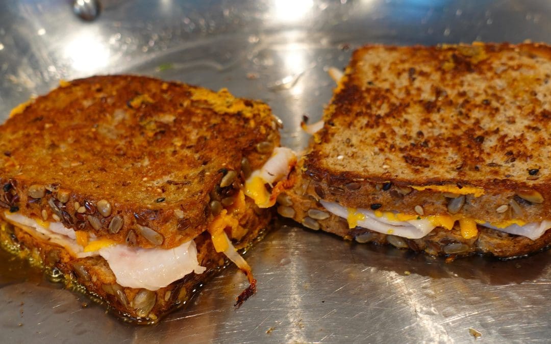 Turkey cheese sandwiches
