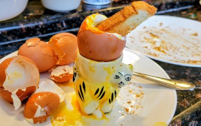 Soft spoiled eggs. Sort of a Christmas tradition